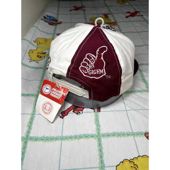 Vintage 90s Texas A&M Aggies Colosseum Athletics College spell out snapback nwt - Picture 2 of 7